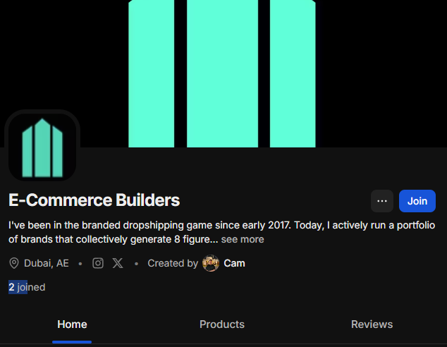 Cam E Ecommerce Builder