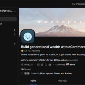 Build Generational Wealth with eCommerce – Mavenport